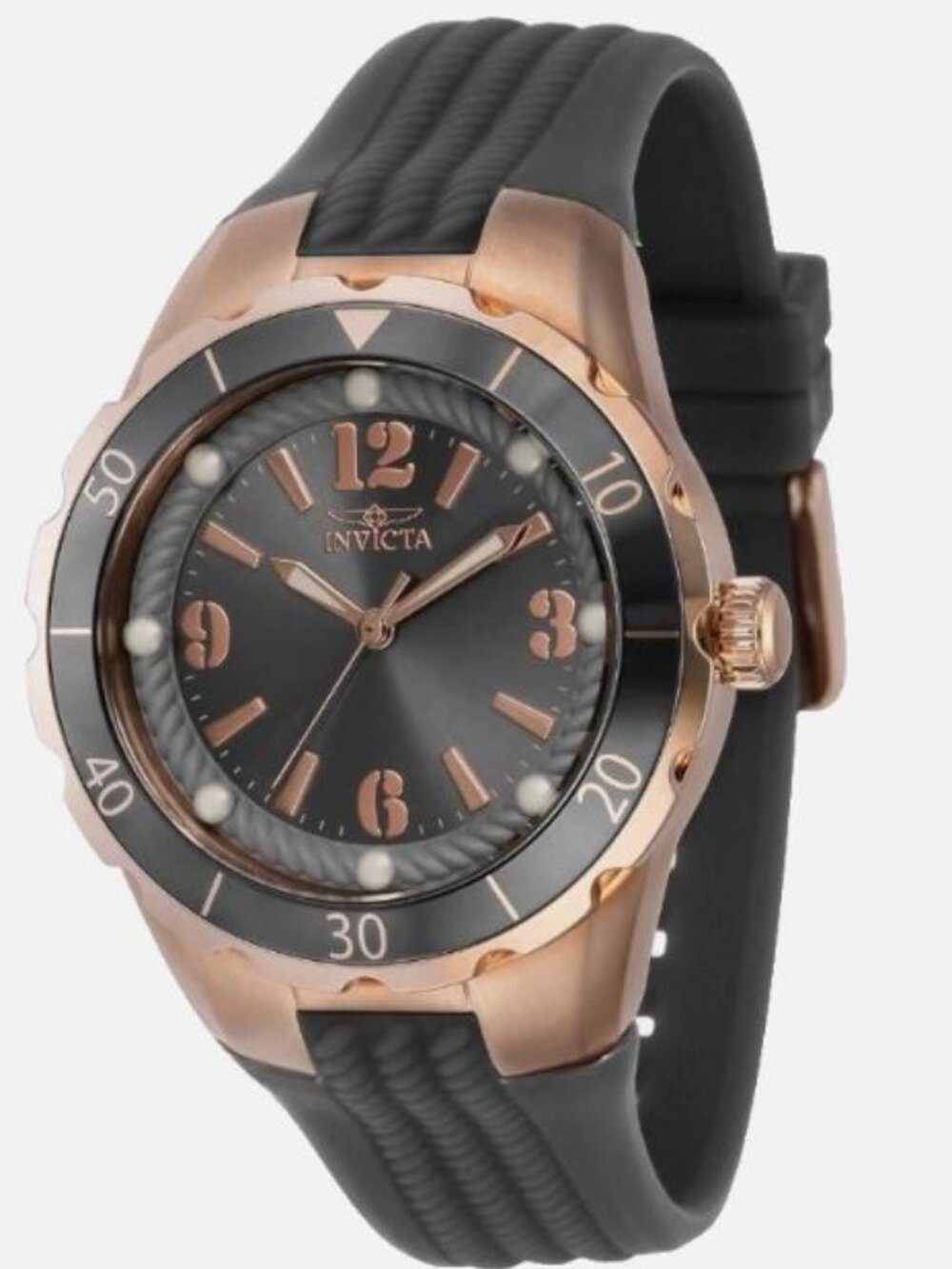 Invicta Angel Halo 40310 Women’s Rose Gold Black Watch 38mm New